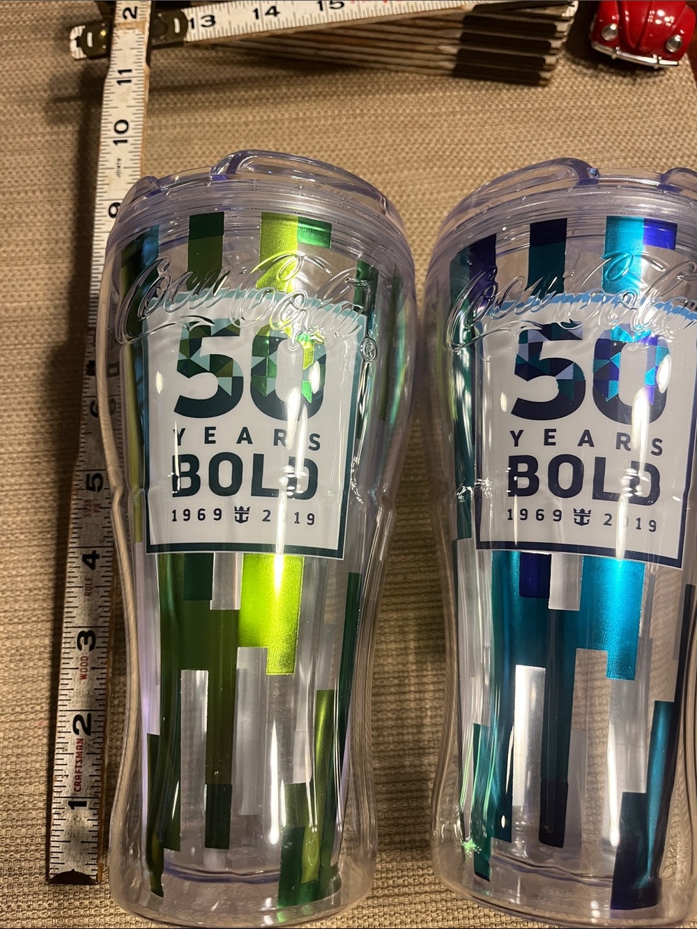 2 Royal Caribbean Clear  new songs 50 Years Bold Anniversary Tumbler - Green